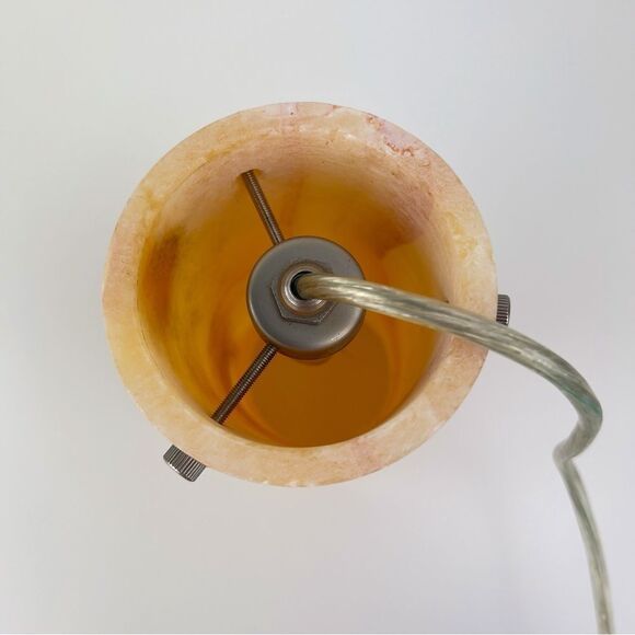 Fine golden honey Onyx Pendant Or Desk Light lamp 8" Perfect ambient lighting - Picture 4 of 10